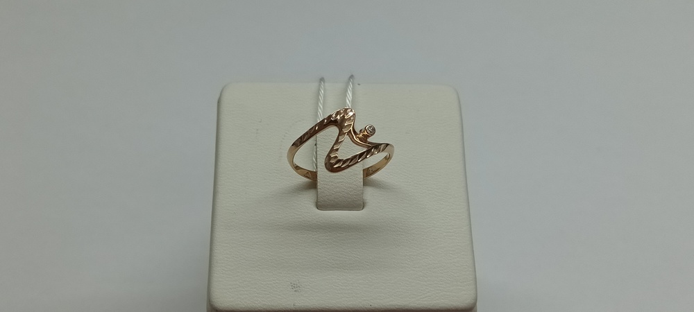 КОЛКМ585 КОЛЬЦО С КАМНЕМ (Au 585) КОЛКМ585 КОЛЬЦО С КАМНЕМ (Au 585)