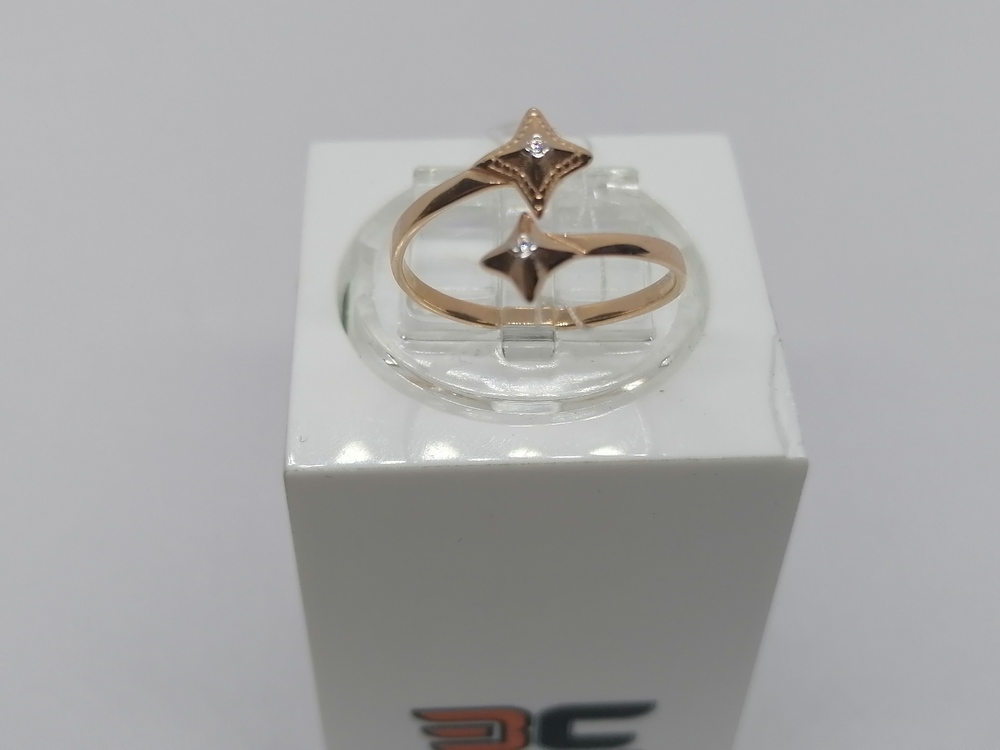 КОЛЬЦО С КАМНЯМИ (Au 585)