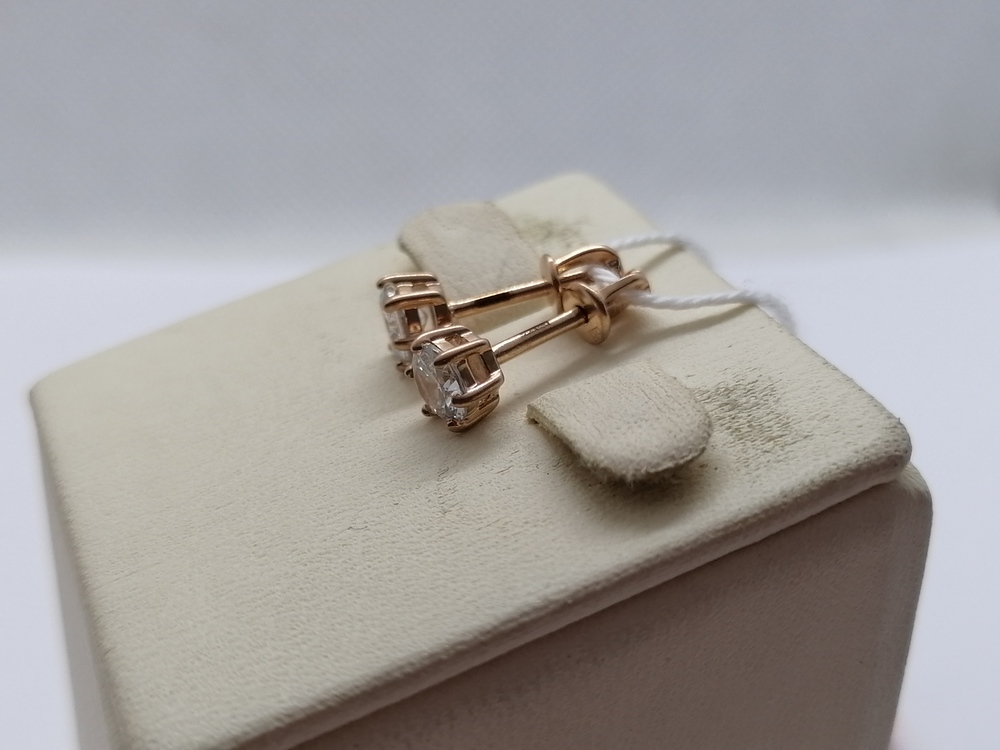 СПУС585 СЕРЬГИ ПУСЕТЫ (Au 585)