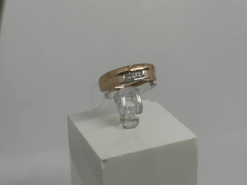 КОЛЬЦО С КАМНЯМИ (Au 585)