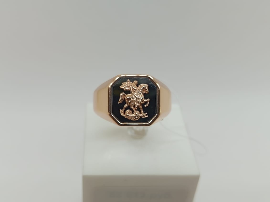 КОЛЬЦО ПЕЧАТКА с камнем (Au 585)