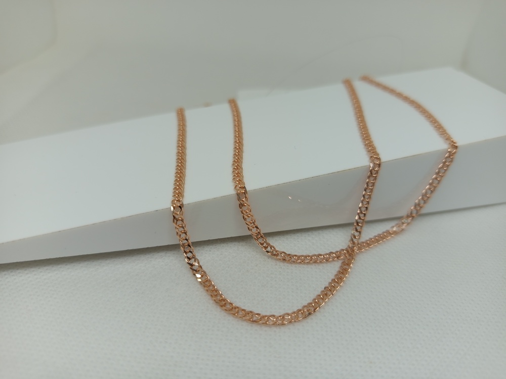 ЦЕПЬ ПОЛНОВЕСНАЯ Ромб двойной (Au 585)