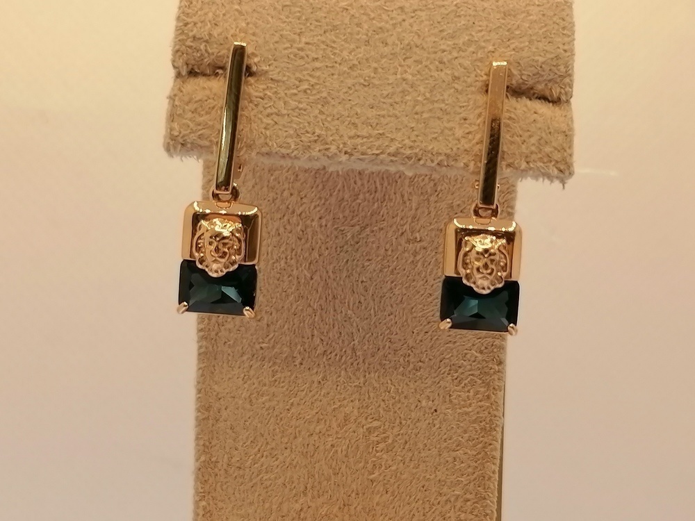 СЕРЬГИ ЛОНДОН БЛЮ ТОПАЗ (Au 585)