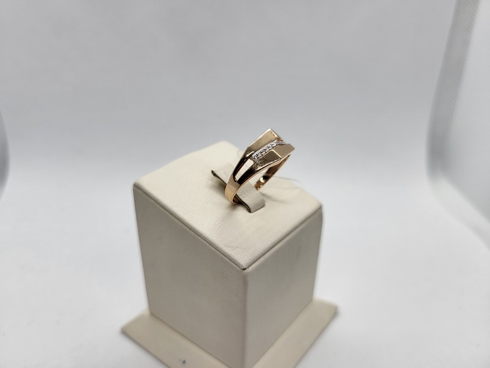 КОЛЬЦО С КАМНЯМИ (Au 585)