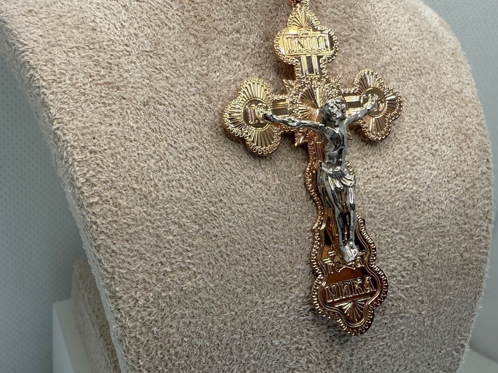 810-00250-10-00-00-02 ПОДВЕСКА КРЕСТ без камня (Au 585)