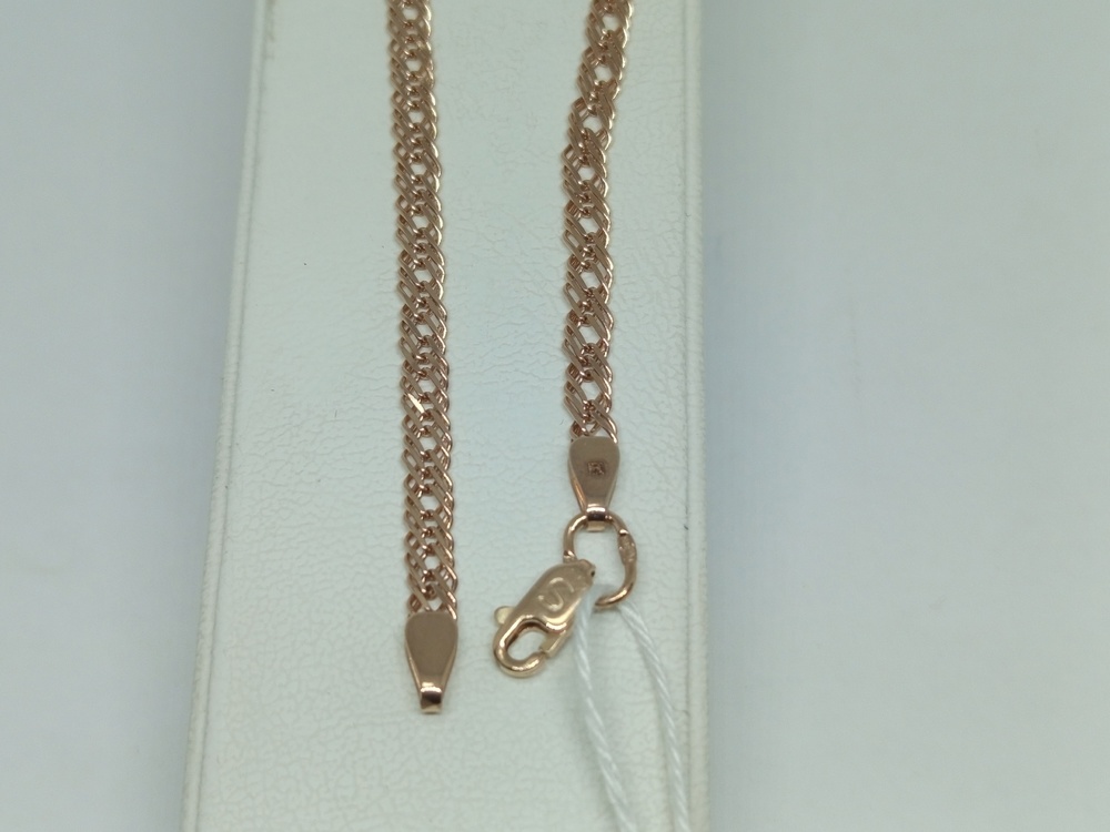 БРАСЛЕТ ПОЛНОВЕСНЫЙ Ромб тройной Au 585