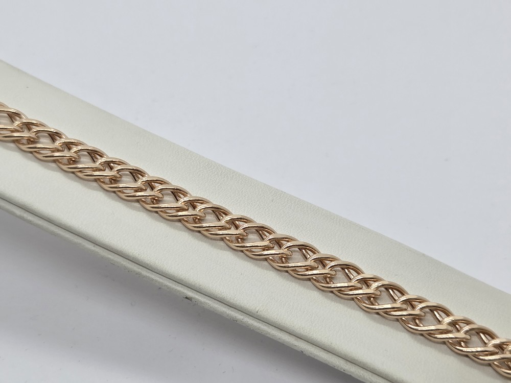 БРАСЛЕТ ПУСТОТЕЛЫЙ Ромб двойной (Au 585)