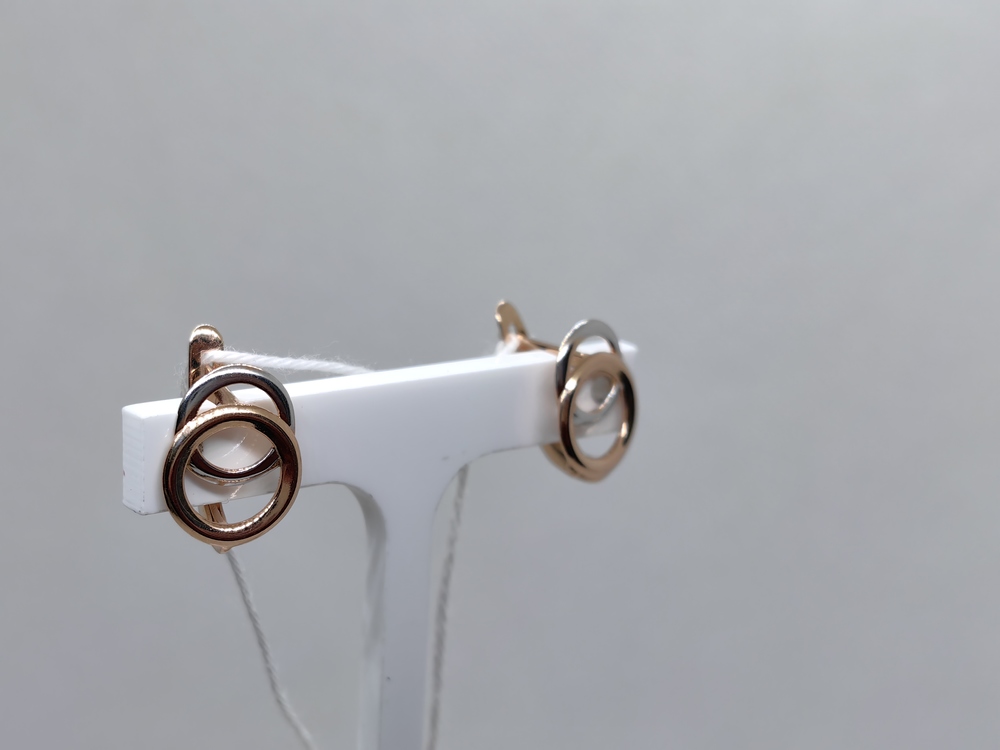 СЕРЬГИ БЕЗ КАМНЯ (Au 585)