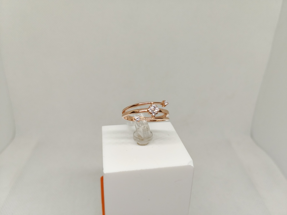 КОЛЬЦО С КАМНЯМИ (Au 585)