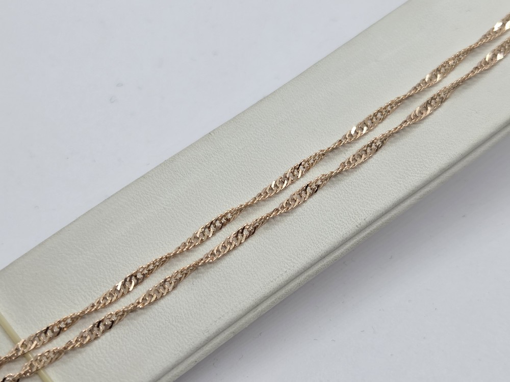 ЦЕПЬ ПУСТОТЕЛАЯ Сингапур (Au 585)