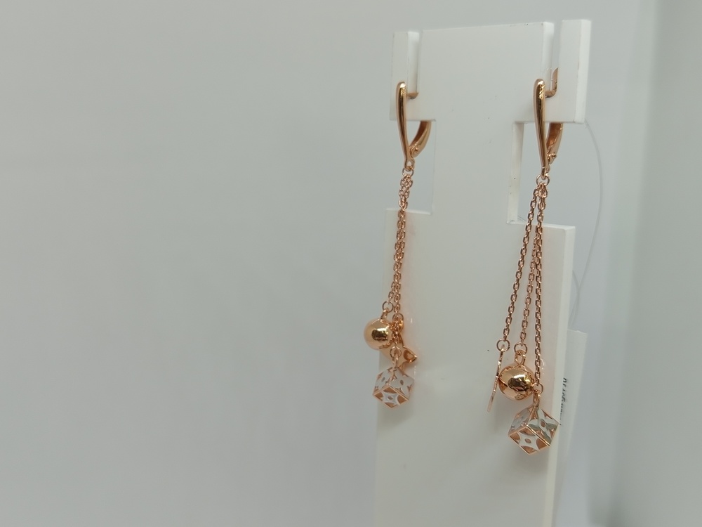 СЕРЬГИ БЕЗ КАМНЯ (Au 585)