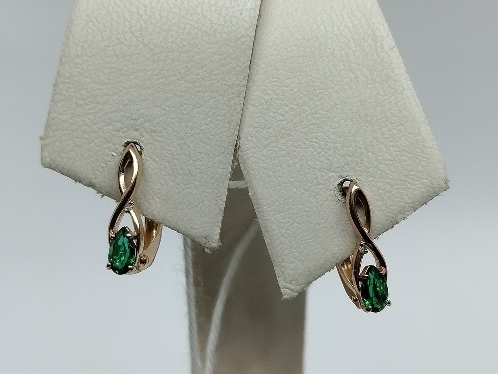 СЕРЬГИ С КАМНЯМИ (Au 585)