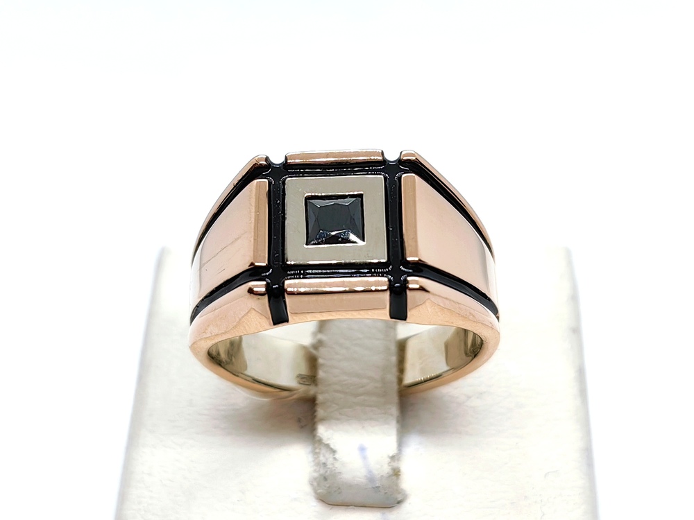 КОЛЬЦО ПЕЧАТКА оникс (Au 585)