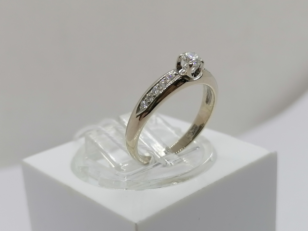 КОЛЬЦО БРИЛЛИАНТ Au 750