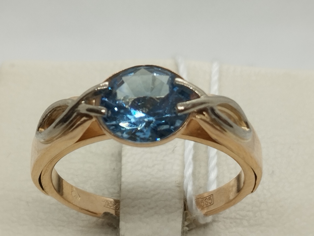 КОЛЬЦО С КАМНЕМ (Au 585)