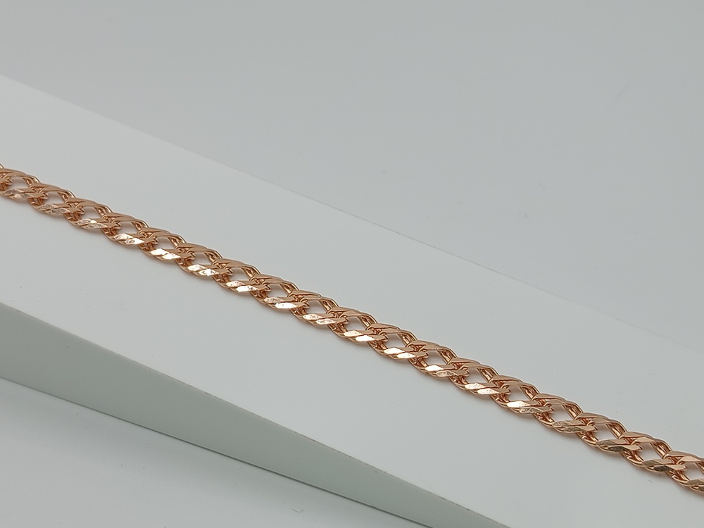 БРАСЛЕТ ПУСТОТЕЛЫЙ Ромб двойной (Au 585)