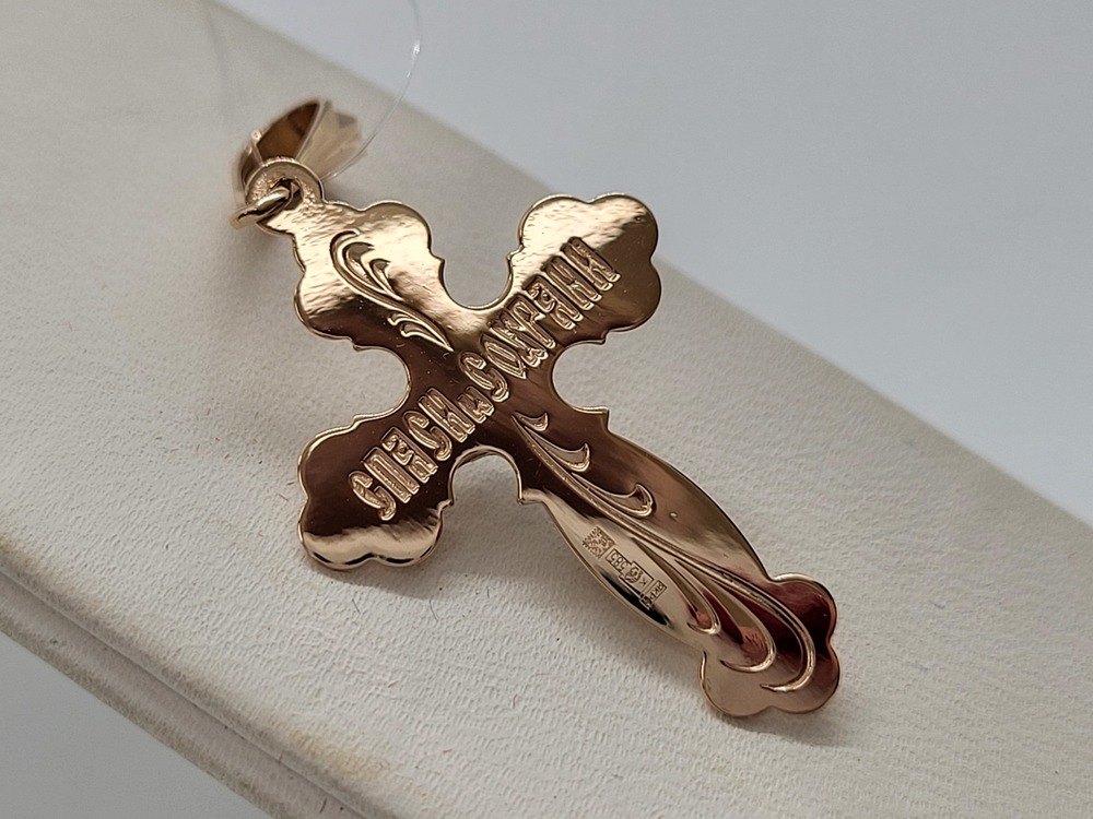 ПОДВЕСКА КРЕСТ без камня (Au 585)