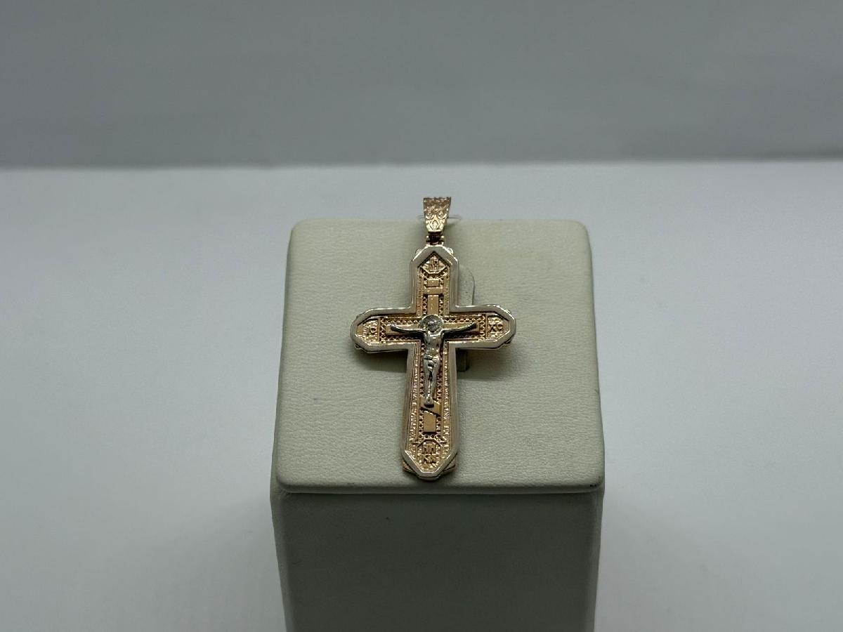 ПОДВЕСКА КРЕСТ без камня (Au 585)