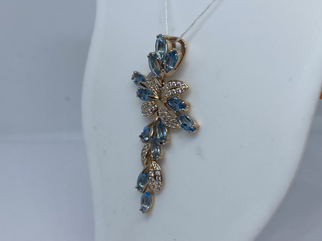 ПОДВЕСКА С КАМНЯМИ (Au 585)