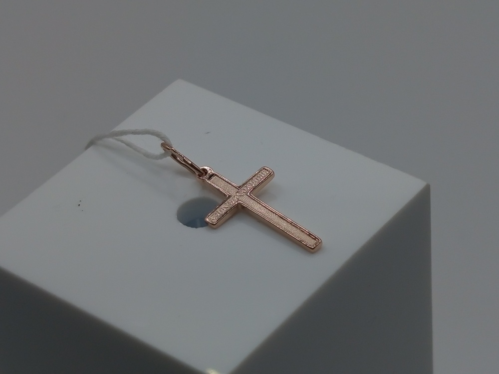 ПОДКБК585 ПОДВЕСКА КРЕСТ БЕЗ КАМНЯ (Au 585)