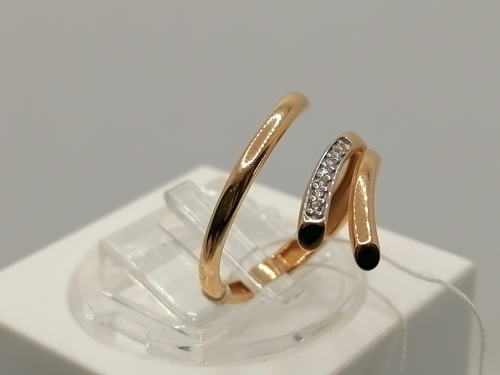 КОЛЬЦО С КАМНЯМИ (Au 585)