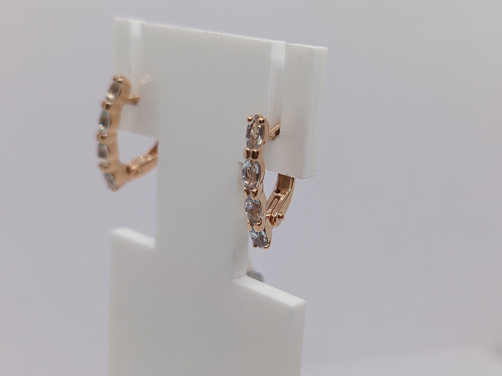 СКМИ585 СЕРЬГИ С КАМНЯМИ (Au 585)