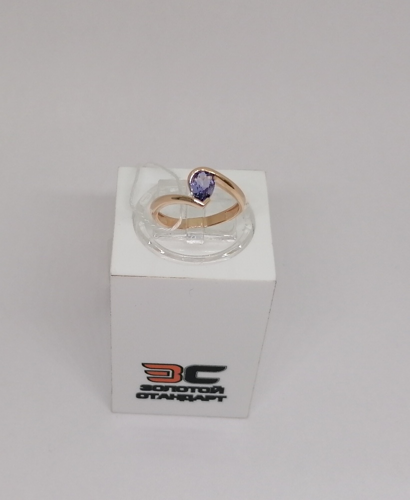 КОЛКМ585 КОЛЬЦО С КАМНЕМ (Au 585)