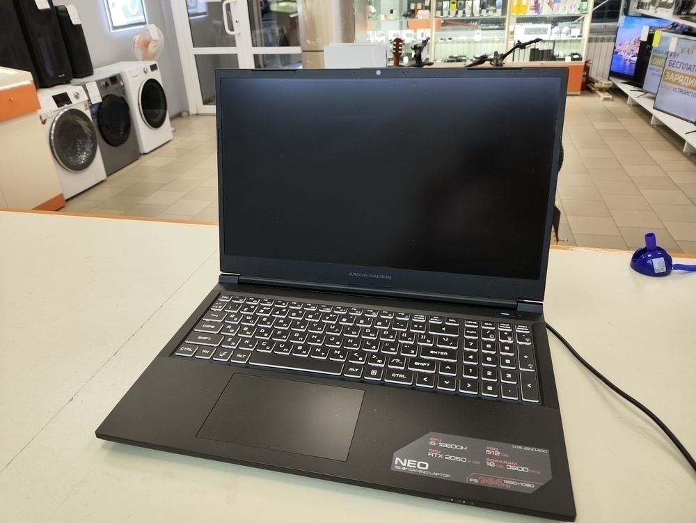 Ноутбук ARDOR Gaming H15-I5ND400; Core i5-11260H, GeForce RTX 2050, 16 Гб, 480 Гб, Нет