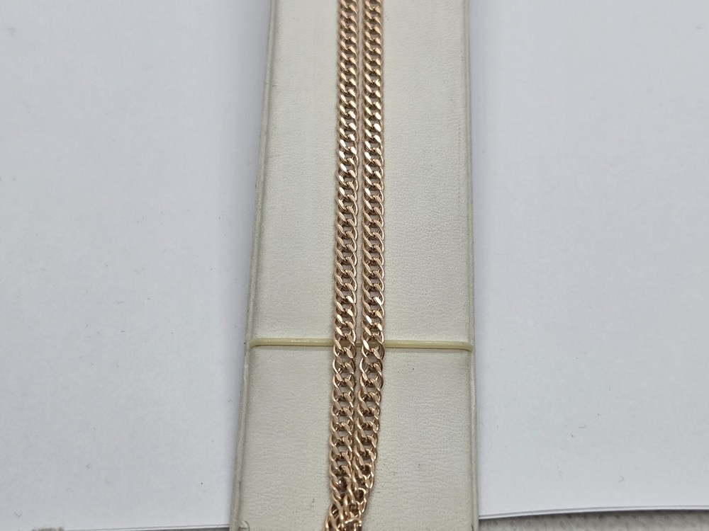 ЦЕПЬ ПУСТОТЕЛАЯ Ромб двойной (Au 585)