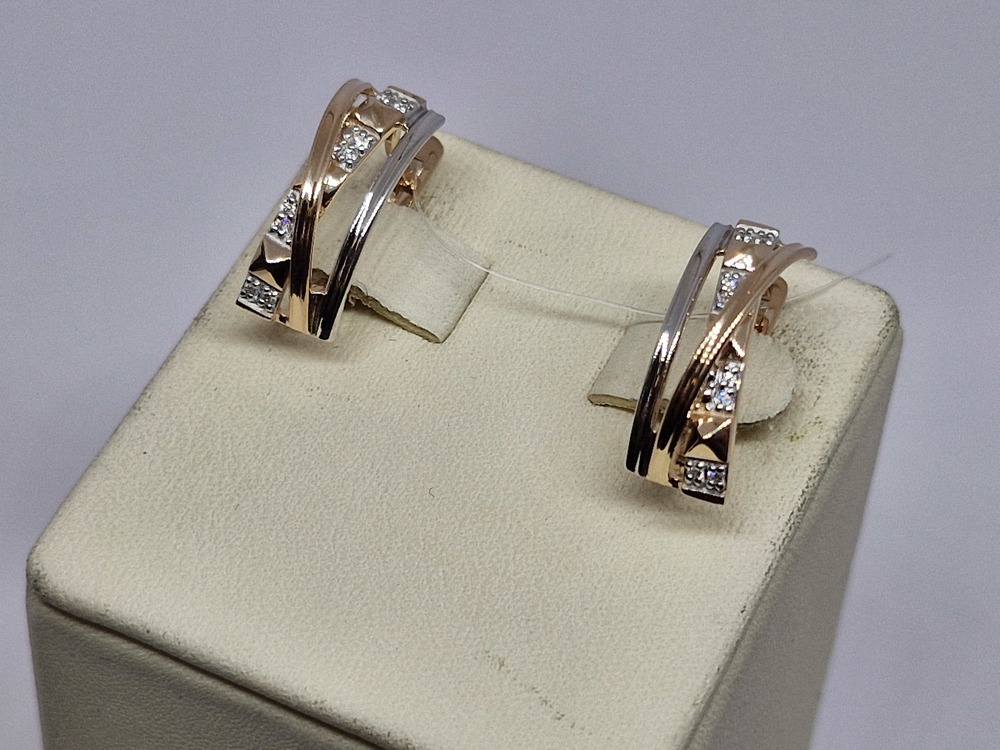 СЕРЬГИ С КАМНЯМИ (Au 585)