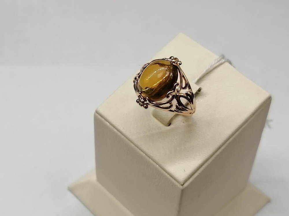 КОЛЬЦО С КАМНЕМ (Au 585)