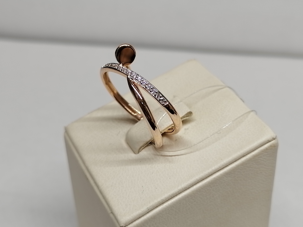 К13214825 КОЛЬЦО С КАМНЯМИ (Au 585)