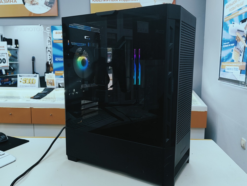 Системный блок Cougar; Core I5-12400F, Geforce RTX 4060Ti, 32 Гб, 1 Tb, Нет