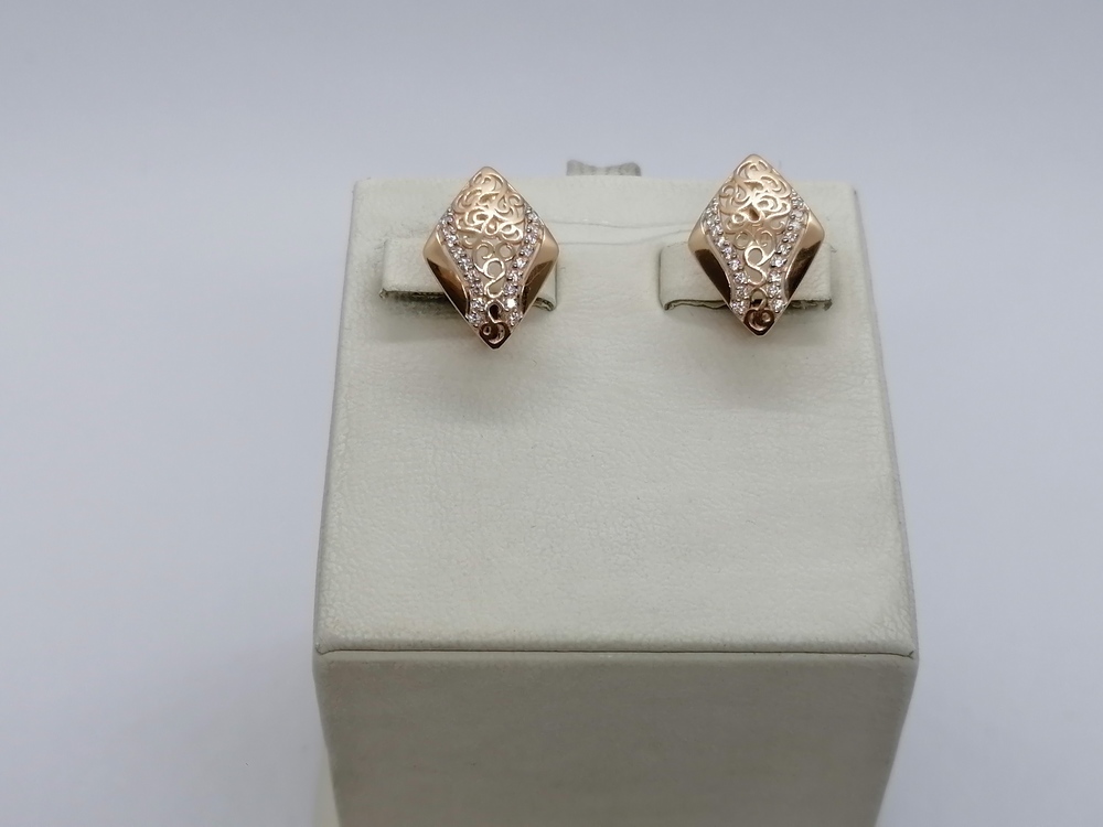 СЕРЬГИ С КАМНЯМИ (Au 585)