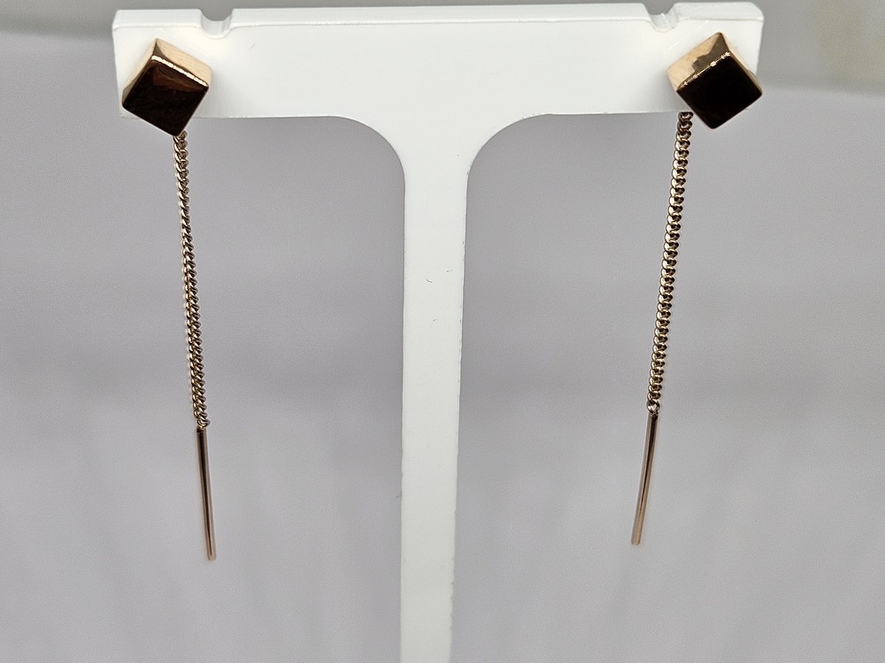 СЕРЬГИ ПРОДЕВКИ без камня (Au 585)