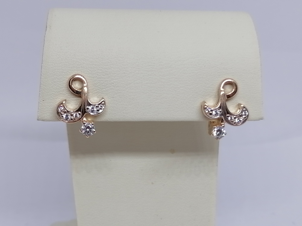 СЕРЬГИ С КАМНЯМИ (Au 585)