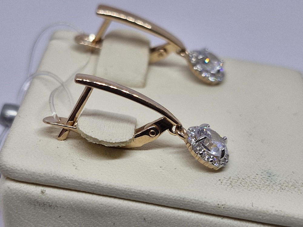 СЕРЬГИ С КАМНЯМИ (Au 585)