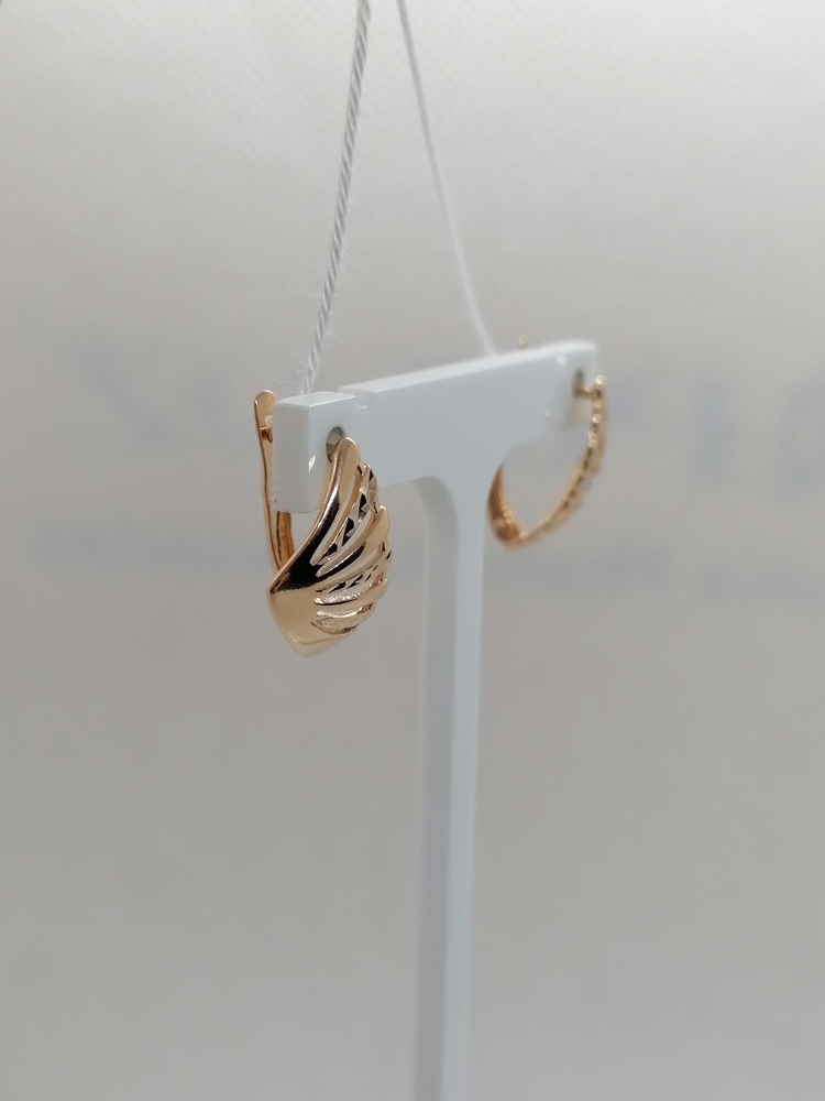 СБКМ585 СЕРЬГИ БЕЗ КАМНЯ (Au 585)