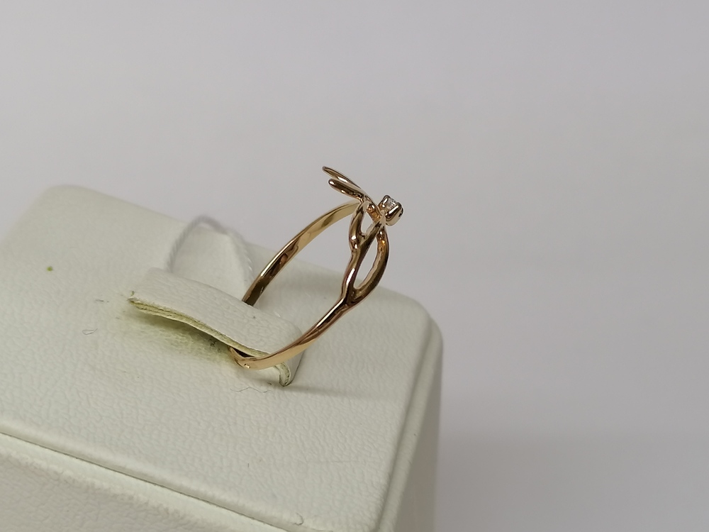 КОЛКМ585 КОЛЬЦО С КАМНЕМ (Au 585)