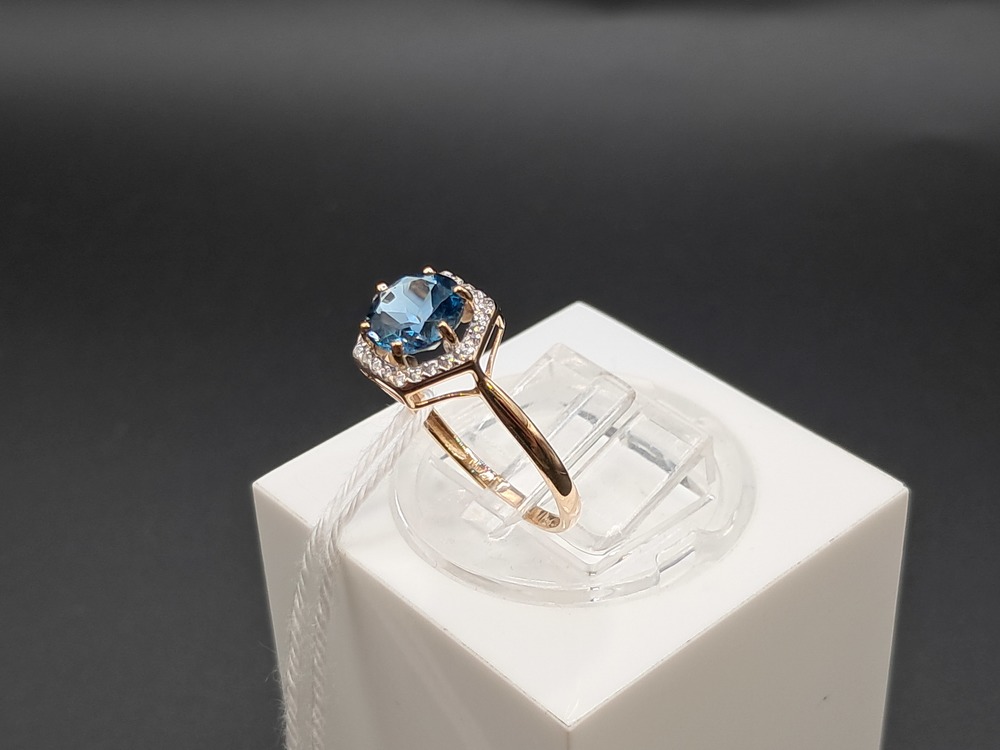 КОЛКМИ585 КОЛЬЦО С КАМНЯМИ (Au 585)