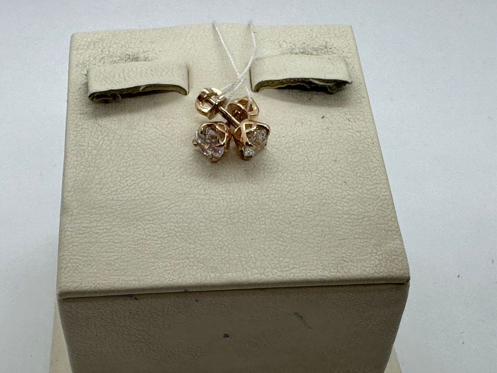 СПУС585 СЕРЬГИ ПУСЕТЫ (Au 585)