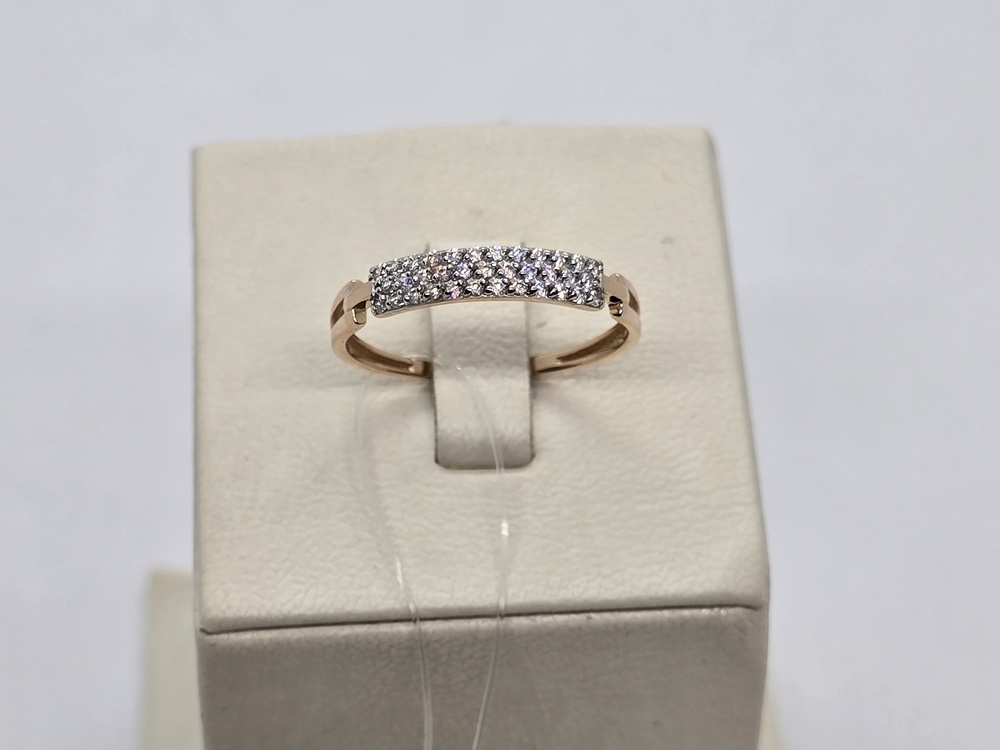 000591-1102 КОЛЬЦО С КАМНЯМИ (Au 585)