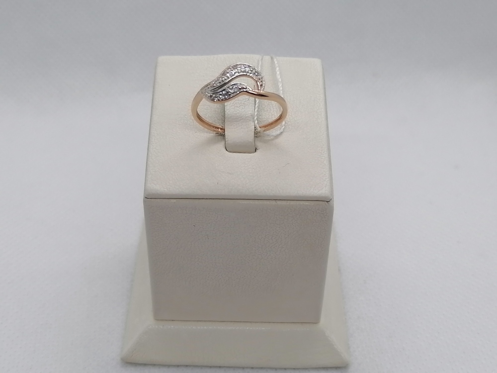 КОЛЬЦО С КАМНЯМИ (Au 585)