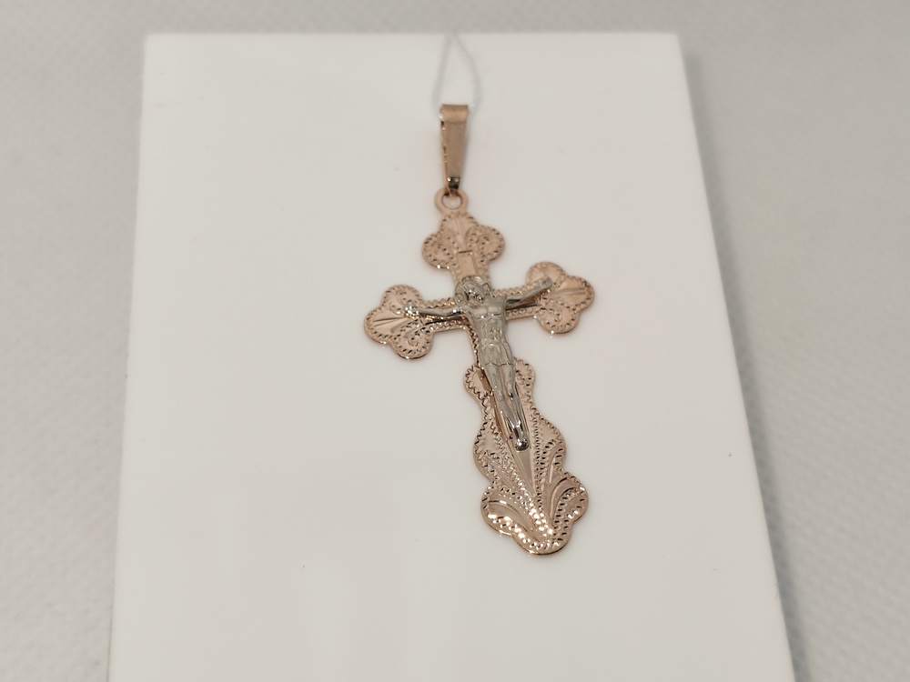 ПОДВЕСКА КРЕСТ без камня (Au 585)