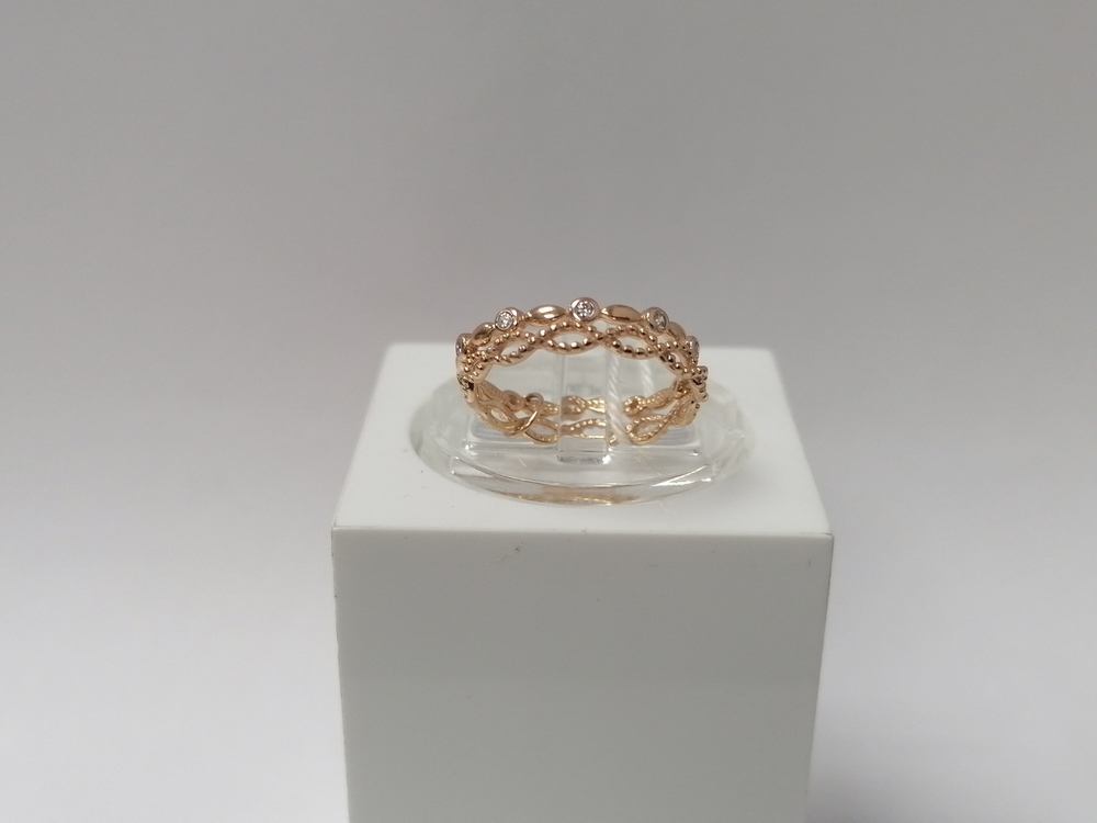 КОЛЬЦО С КАМНЯМИ (Au 585)