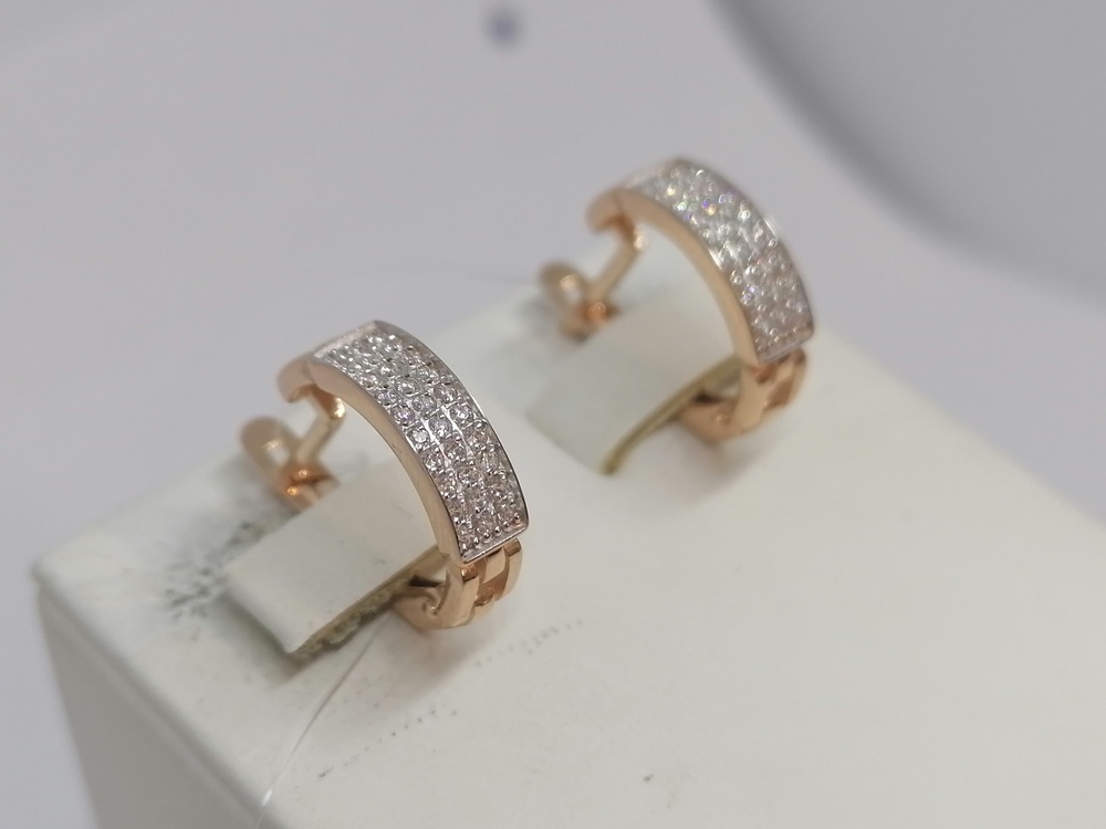 СЕРЬГИ С КАМНЯМИ (Au 585)