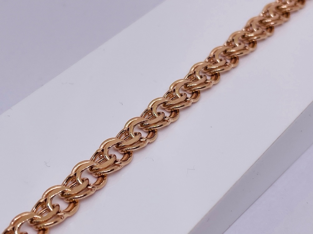 БРАСЛЕТ ПУСТОТЕЛЫЙ Бисмарк (Au 585)