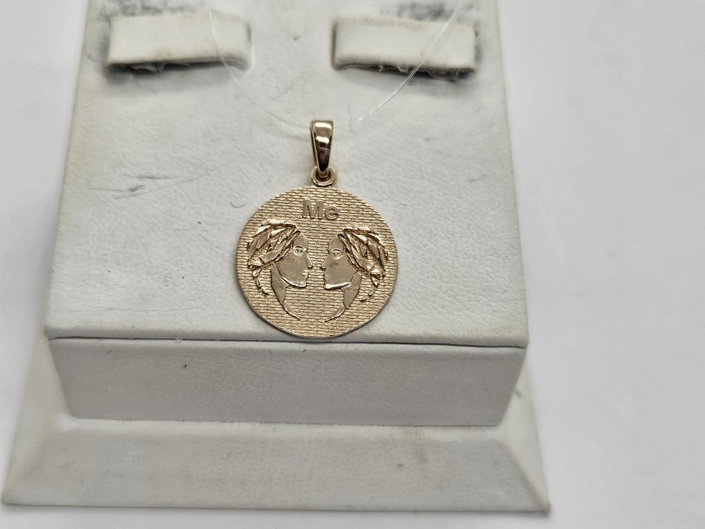 ПОДВЕСКА ЗНАК ЗОДИАКА БЛИЗНЕЦЫ (Au 585)