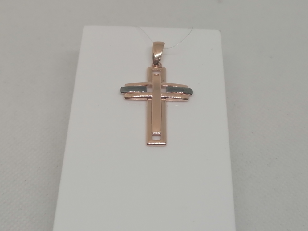 ПОДВЕСКА КРЕСТ без камня (Au 585)