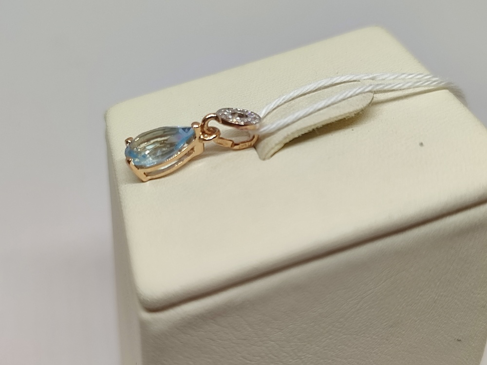 ПОДКМИ585 ПОДВЕСКА С КАМНЯМИ (Au 585)